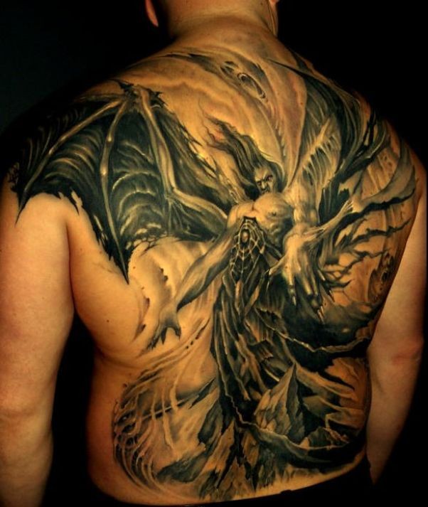 20+ Great Devil And Angel Tattoo Designs – Entertainmentmesh 713_x_602_jpg