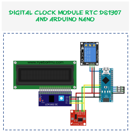 Jam Digital atau Clock Digital DS1307 menggunakan Button - Nyebarilmu