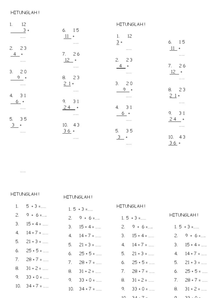 Soal Anak Tk B Semester 2 - Calistung Soal Anak Tk B Semester 1 - Kunci  Ujian