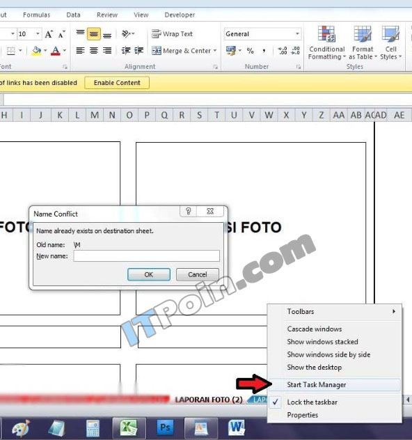 Mengatasi Tidak Bisa Copy Sheet di Excel (Name Conflict) - ITPOIN