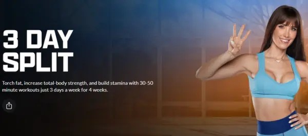 BeachBody – 3 Day Split with Autumn Calabrese