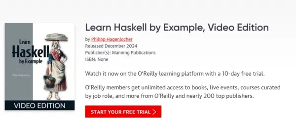 Learn Haskell by Example, Video Edition by Philipp Hagenlocher