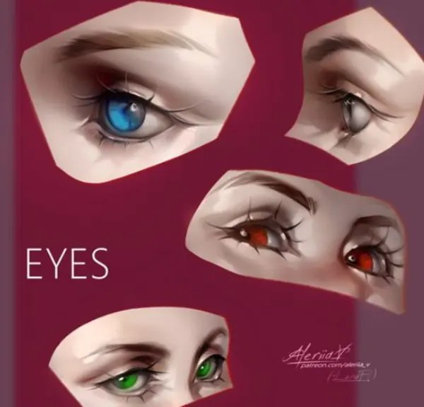 Gumroad – Tutorial – How I Draw Eyes by Aleriia V