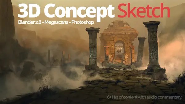 Artstation – Blender for Concept Art – Full workflow tutorial from Blender to Photoshop