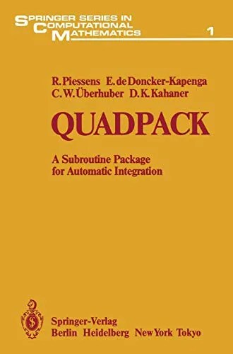 Quadpack A Subroutine Package for Automatic Integration