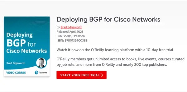 Deploying BGP for Cisco Networks By Brad Edgeworth