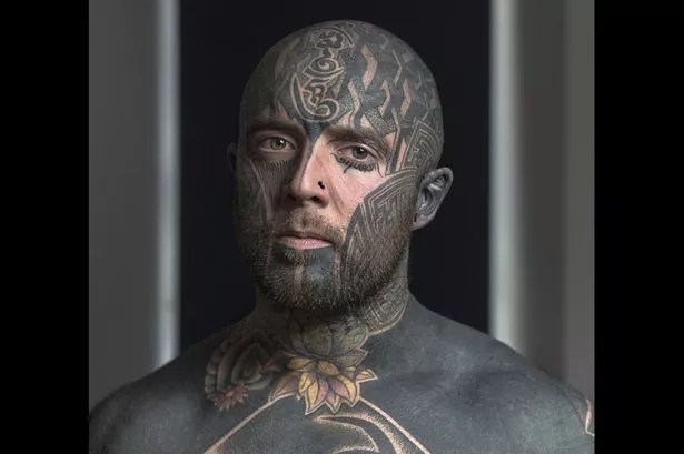 Tattoo Addict Covers 90% Of His Body In Black Ink – Including His Eyeballs - Daily Star 409_x_615_jpg