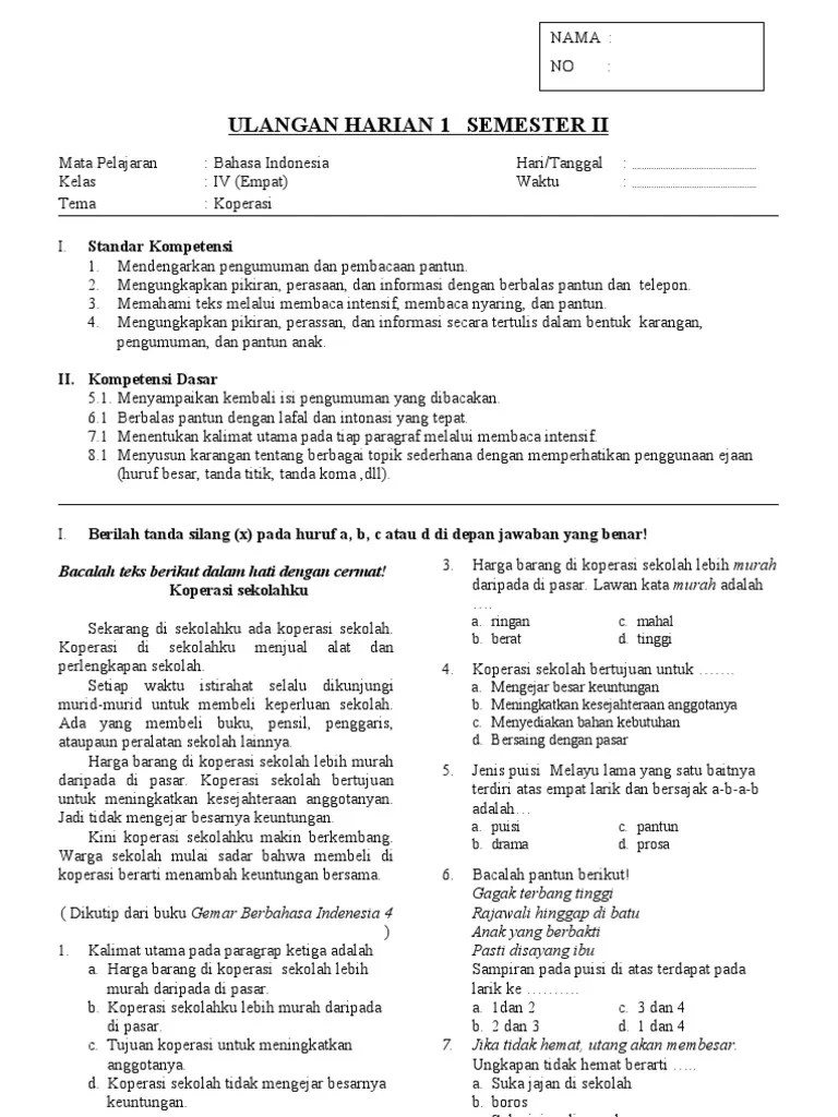 Kunci Jawaban Bahasa Indonesia Kelas 10 Semester 2 Tentang Puisi - 22+  Kunci Jawaban Bahasa Indonesia Kelas 10 Semester 2 Tentang Puisi Terupdate