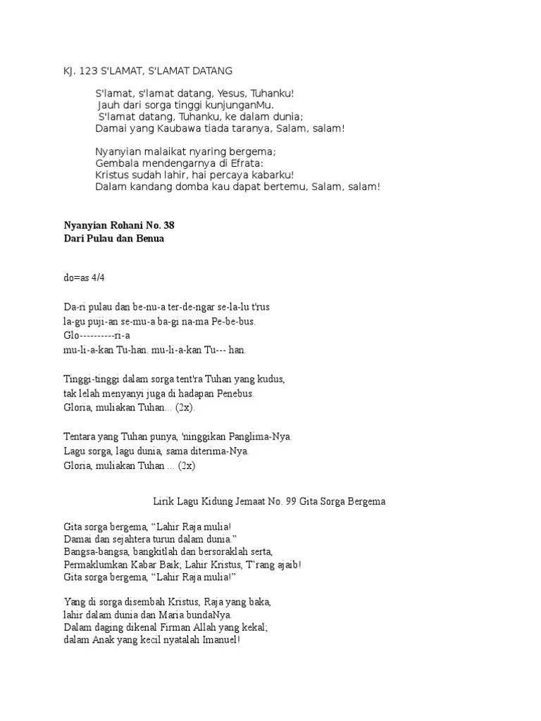 Not Angka Gita Sorga Bergema – Belajar