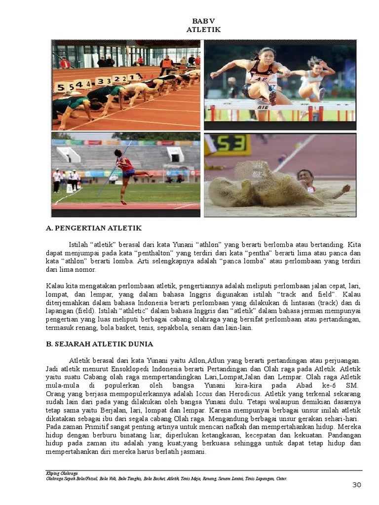 Contoh Makalah Olah Raga Atletik - Contoh Surat
