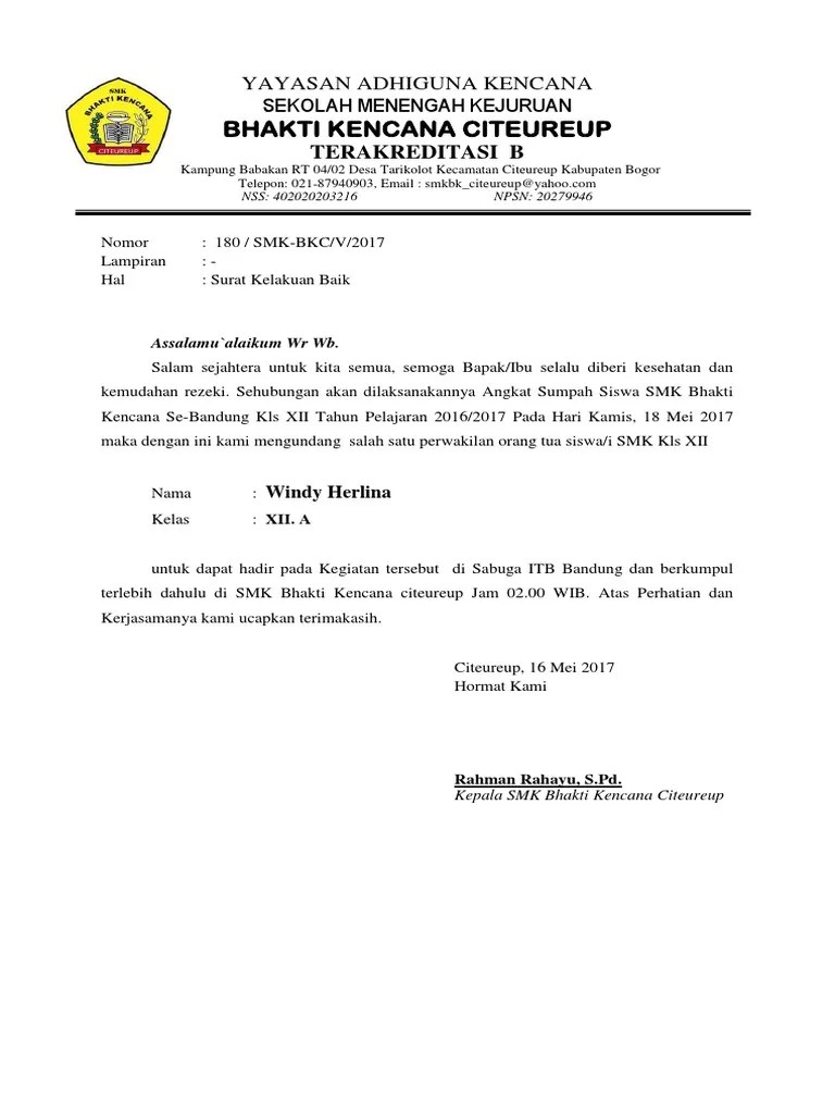 Contoh Surat Undangan Resmi Sekolah Dalam Bahasa Inggris Dan Artinya -  Nusagates