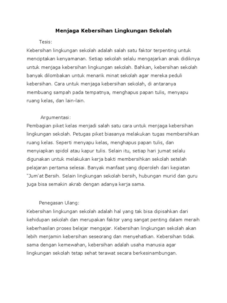 Contoh Teks Eksposisi Tentang Lingkungan Sekolah – Beinyu.com