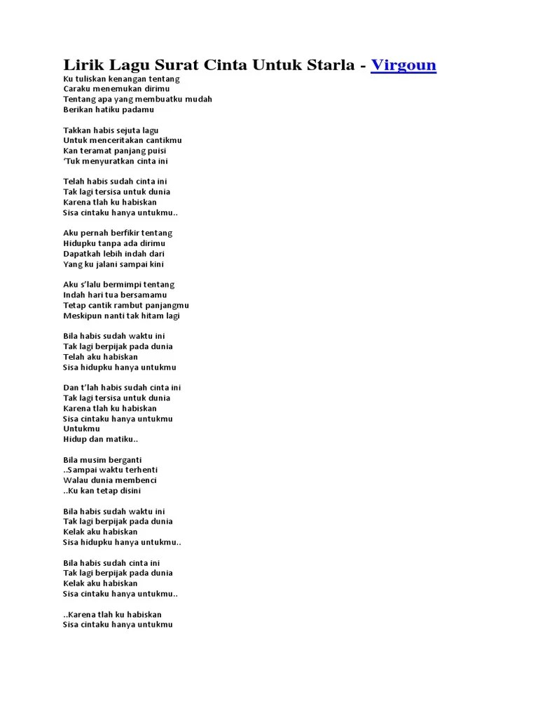 Lirik Lagu Surat Cinta Untuk Nabi – Dengan