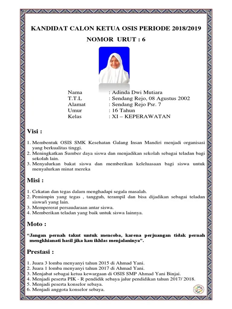 Pertanyaan Dan Jawaban Calon Ketua Osis - Kumpulan Contoh Surat dan Soal  Terlengkap