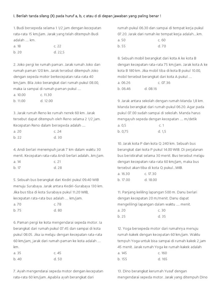 Jarak Kota P Ke Kota Q Adalah 60 Km – Sekali