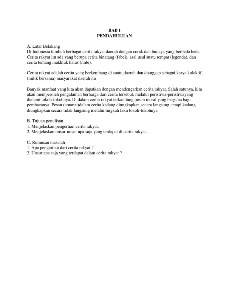 Makalah Cerita Rakyat Maluku - Contoh Surat