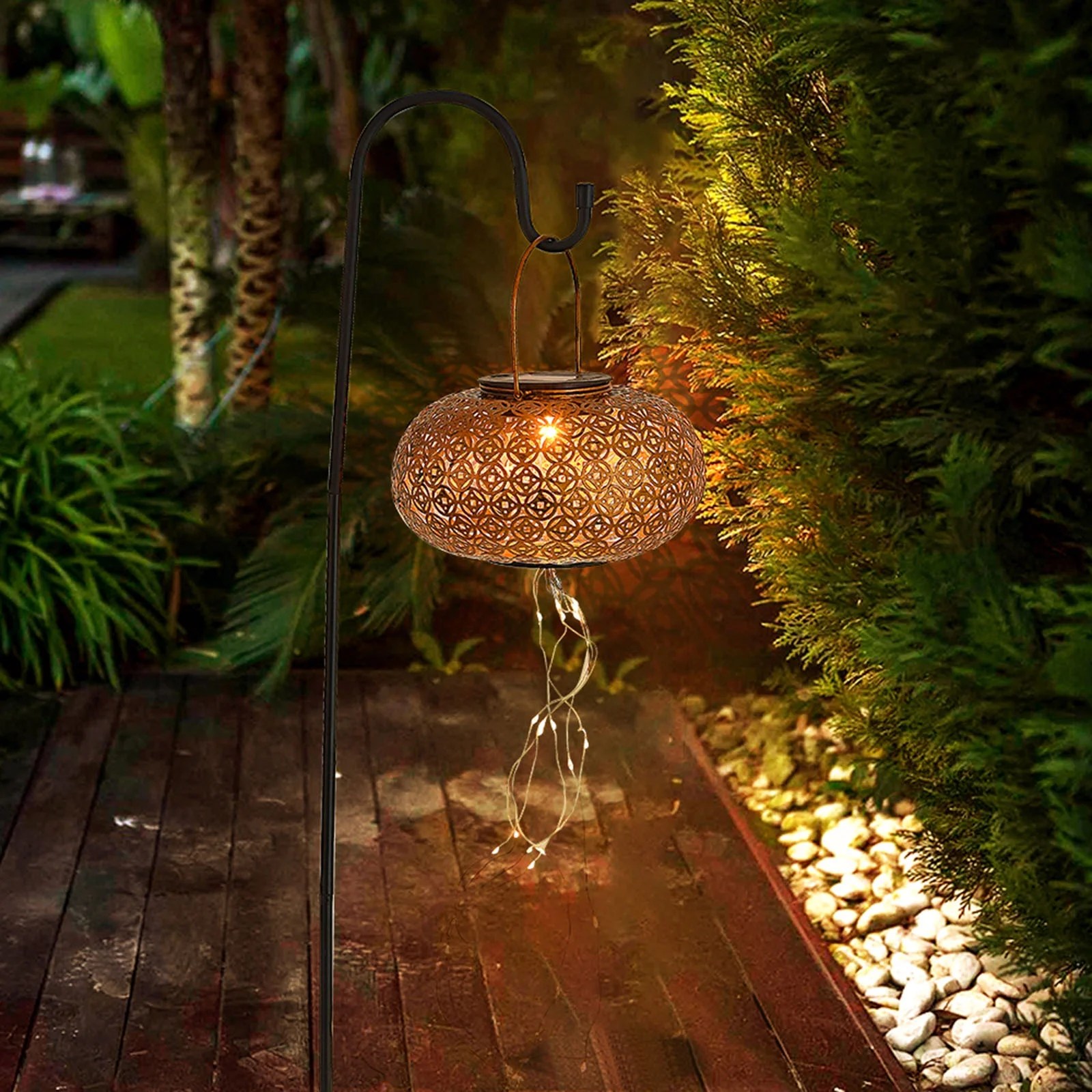 36leds 600mm Solar Powered Energy Outdoor Light Chinese Lantern Lamp Fairy String With Standing Sensitive Control Built In 600mah High Capacity Rechargeable Cell For Garden Yard Walmart Ca Chinese Lantern Lamp Fairy String Light