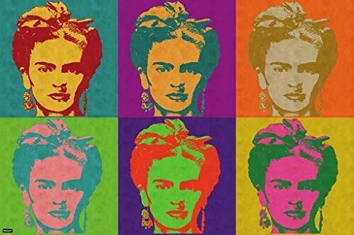 Frida Kahlo Pop Art Poster 24x36 Modern Art Print Home Decor Walmart Com