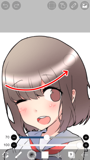как нарисовать волосы в ibis paint