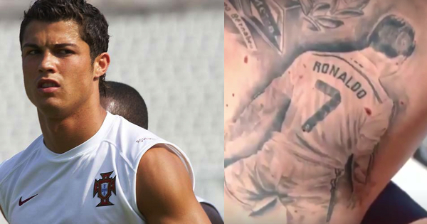 Real Madrid Fan Gets 5 Tattoos Of Cristiano Ronaldo On His Back 315_x_600_jpg