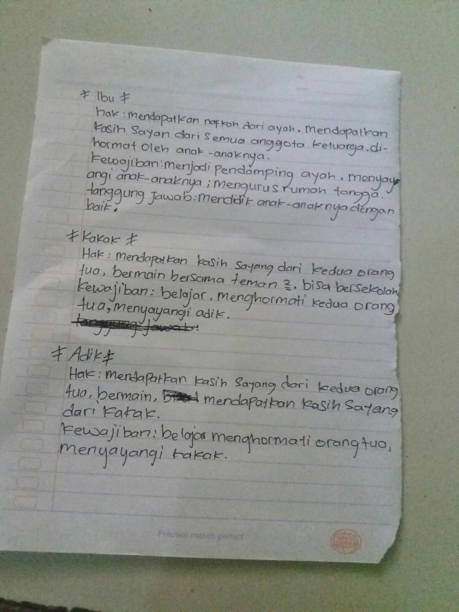 Sebutkan 3 hak,kewajiban,tanggung jawab, ibu,kakak,adik Tolong di  bantuSebutkan 3 - Brainly.co.id