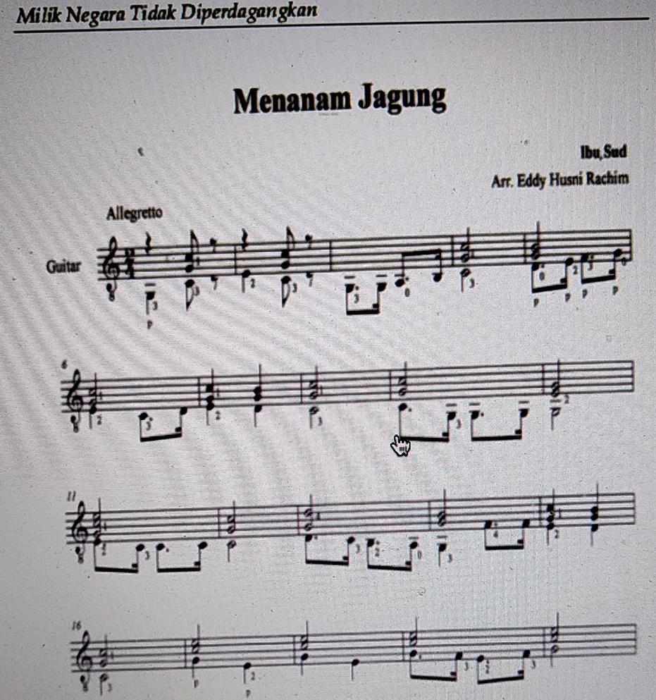 Naura dan teman-temannya belajar menyanyikan lagu Menanam Jagung dengan  tempo - Brainly.co.id