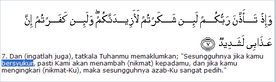 surah ibrahim ayat 7 beserta artinya - Brainly.co.id