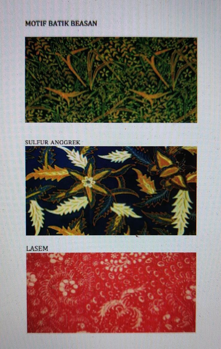 3 contoh motif batik nusantara - Brainly.co.id