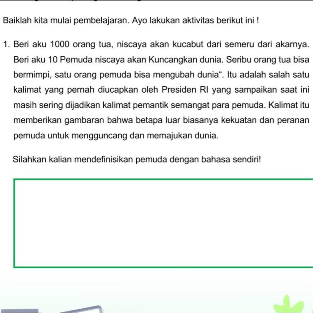 Definisi Pemuda Menurut Bahasa Sendiri - Brainly.co.id
