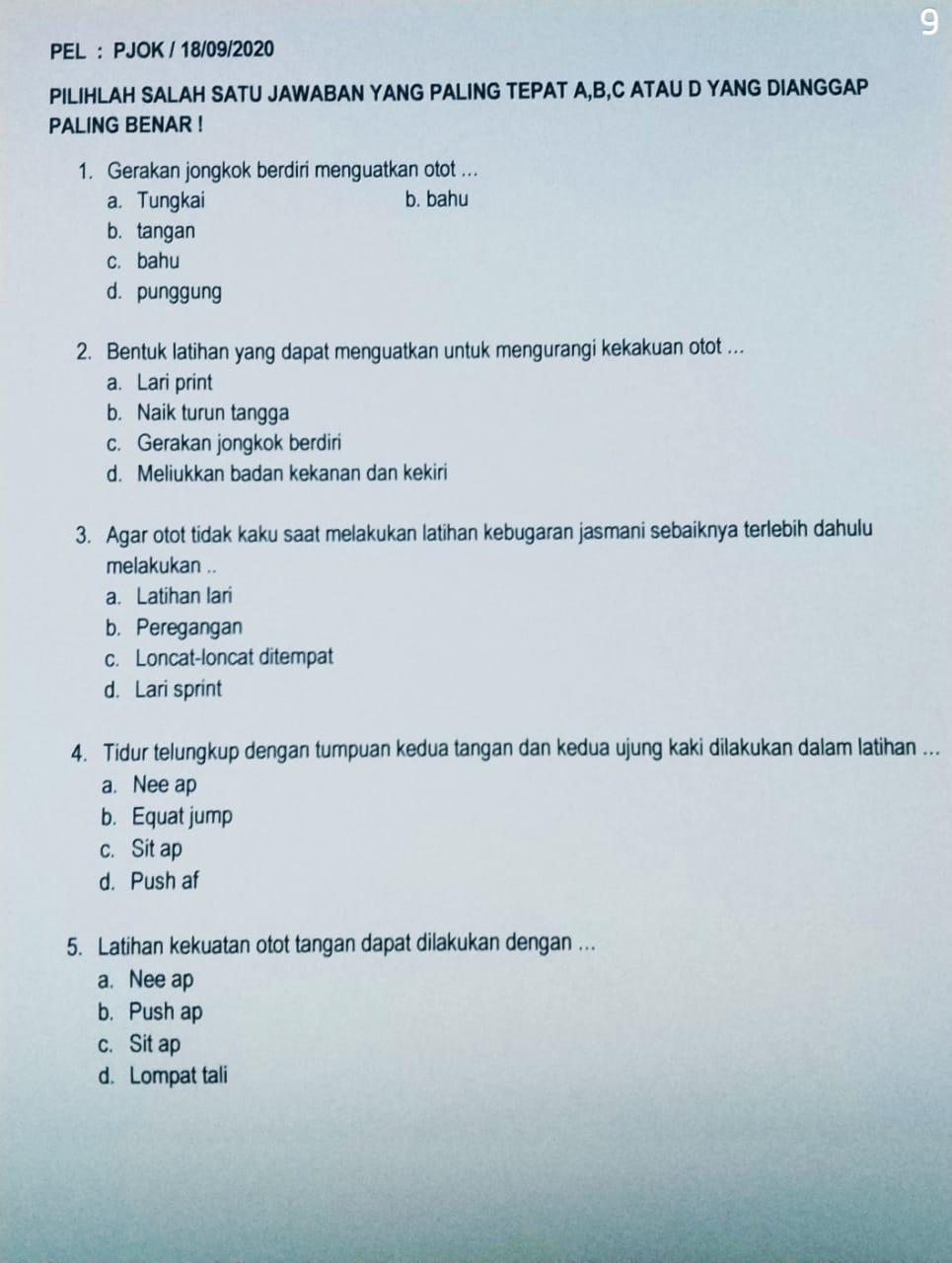 Gerakan Jongkok Bediri menguatkan otot … a. Tungkai b. tangan c. bahu d.  Punggung - Brainly.co.id