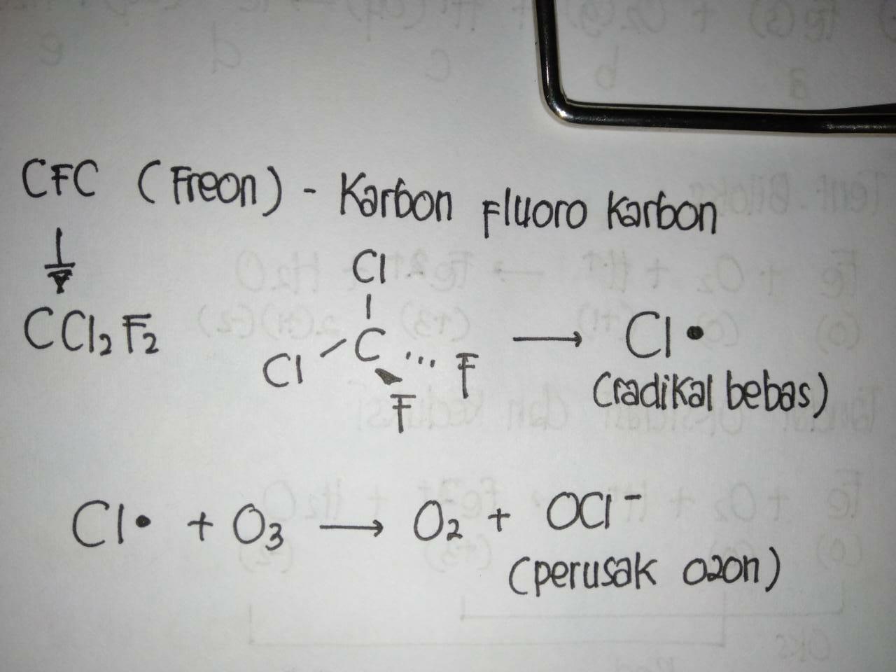 Gas berikut dapat mengikat gas ozon sehingga sabuk alam ozon dapat  berlubang, kecuali&hellip;a. CFCb. - Brainly.co.id