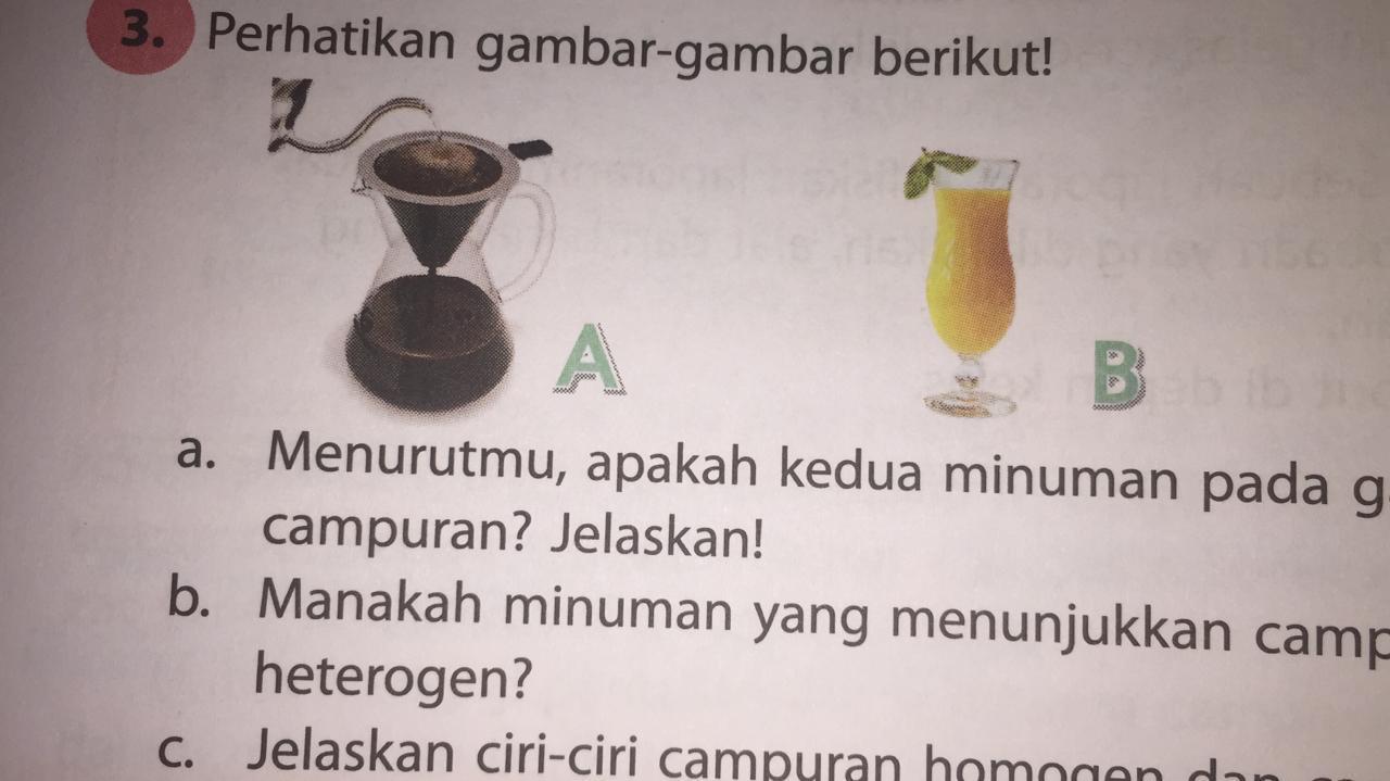 3.perhatikan gambar berikut! a. Menurutmu,apakah kedua minuman pada gambar  tersebut adalah contoh - Brainly.co.id