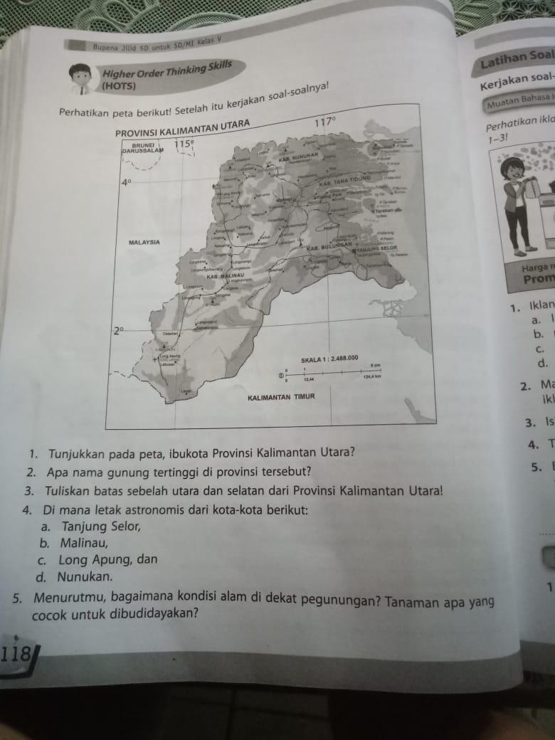 tolong jawab y ! 1. Tunjukan pada peta, ibukota provinsi kalimantan utara?  2. Apa nama gunung - Brainly.co.id