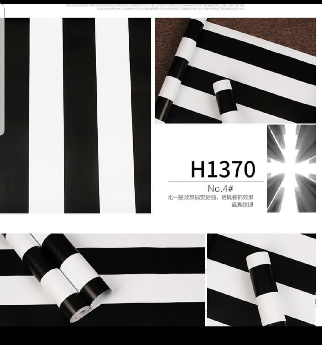Store Wallpaper Dinding Garis Hitam Putih Polos Size 45Cm X 10M | Lazada Indonesia 1156_X_1080_jpg