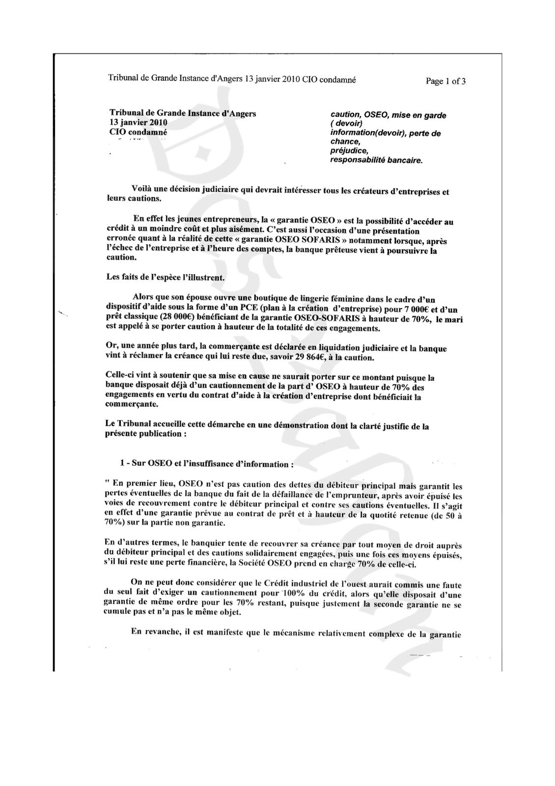 Exclusif) Bruno Boulefkhad, OSEO et la Société Générale - das Baham