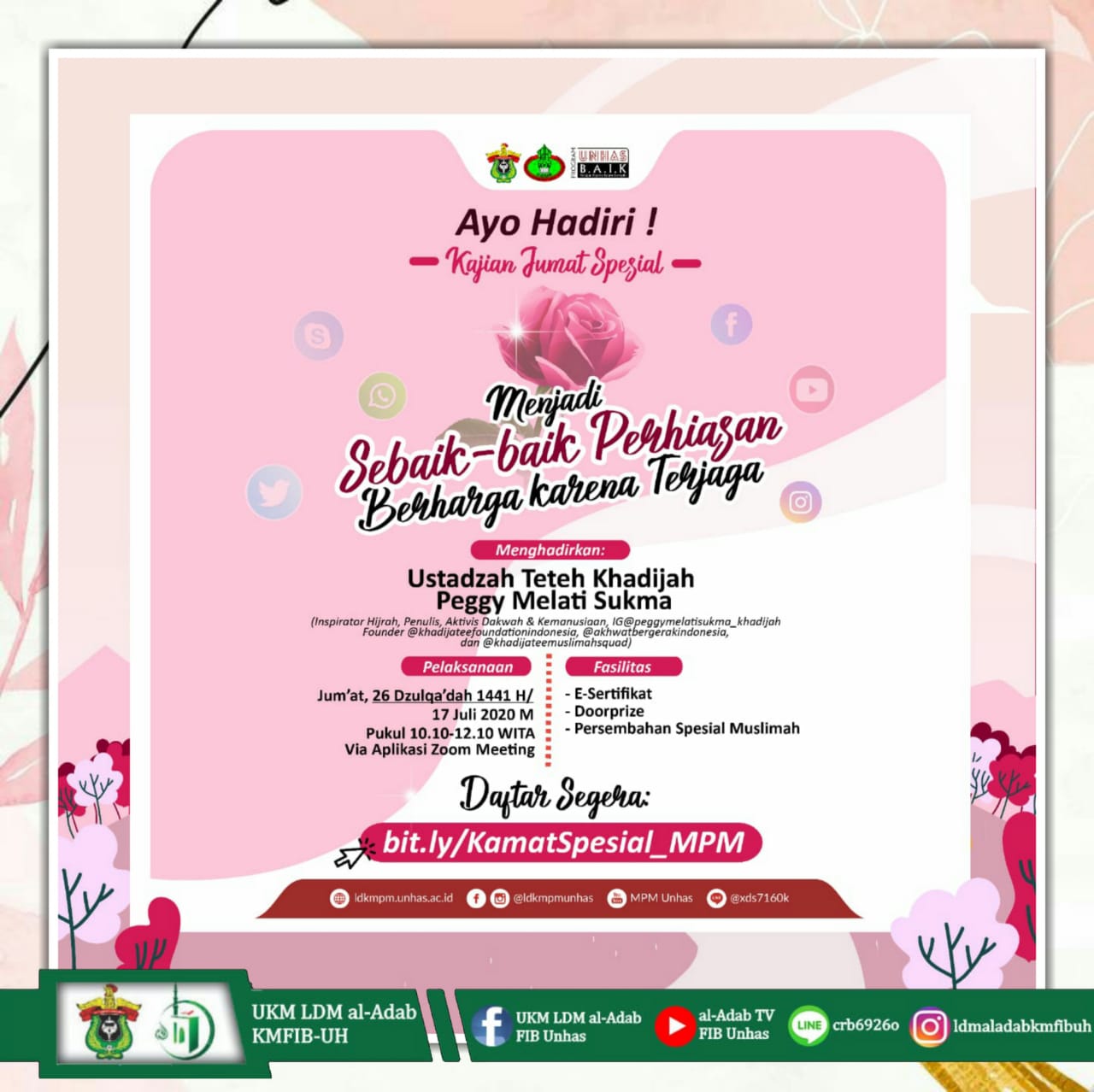 Kupas Persoalan Duniawi Bersama Ustadzah Peggy Melati Sukma - Identitas  Unhas