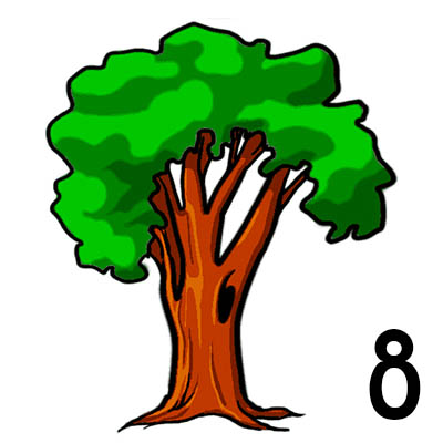 как нарисовать дерево черной ручкой