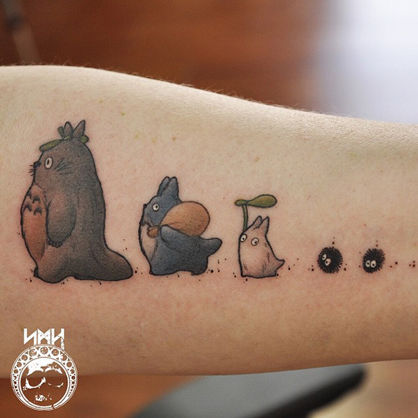20 Studio Ghibli Tattoos Straight From Miyazaki Films Http://Ift.tt/1Kei7Vm - Creative As Many 605_x_605_jpg