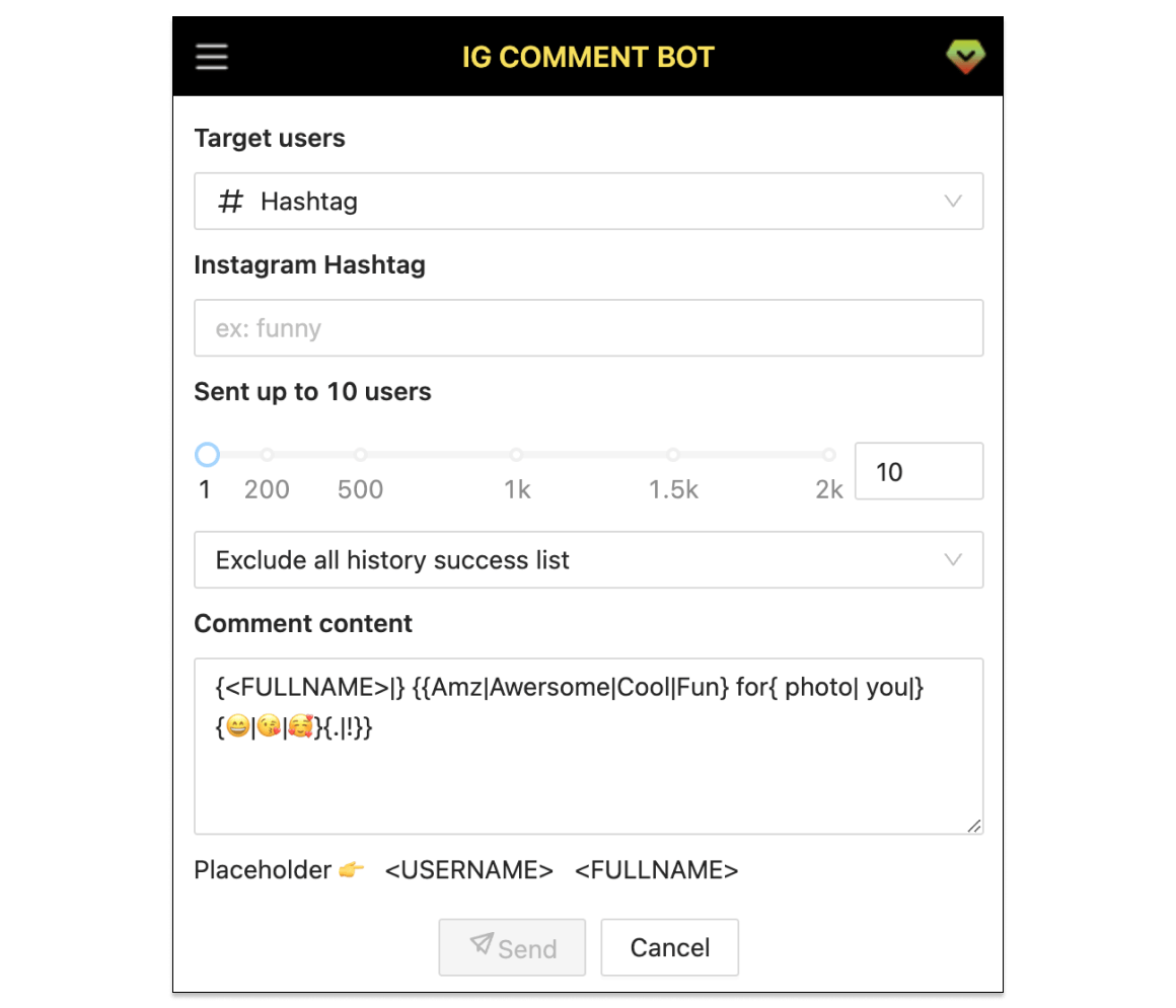 Comments bot