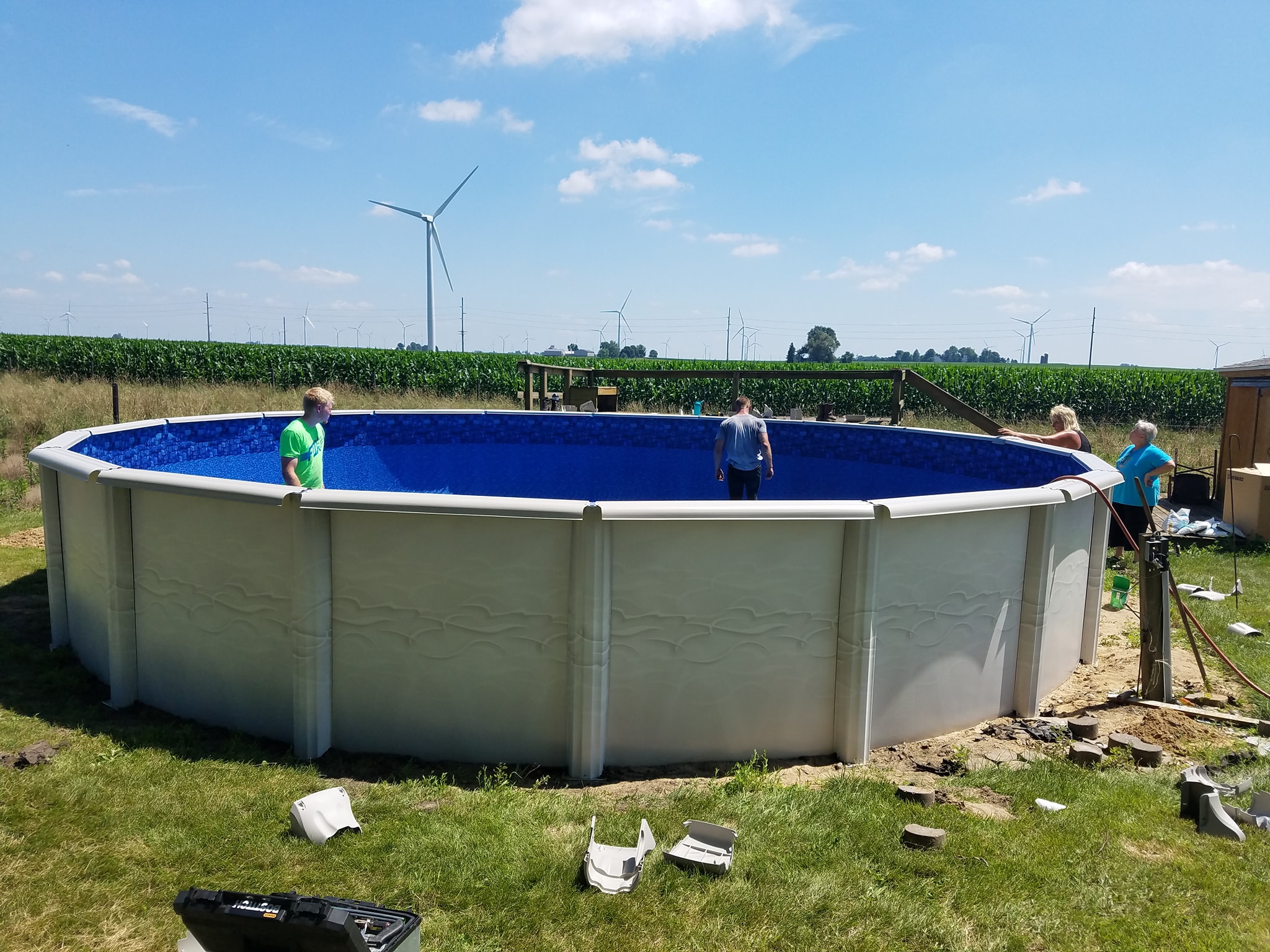 27 foot above ground pool