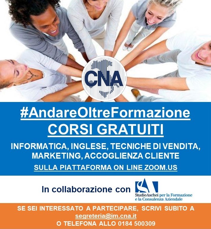 Al Via I Nuovi Corsi Gratuiti Di #Andareoltreformazione, Sempre In Collaborazione Con Lo Studio Aschei E Associati – Cna Imperia 768_x_710_jpg