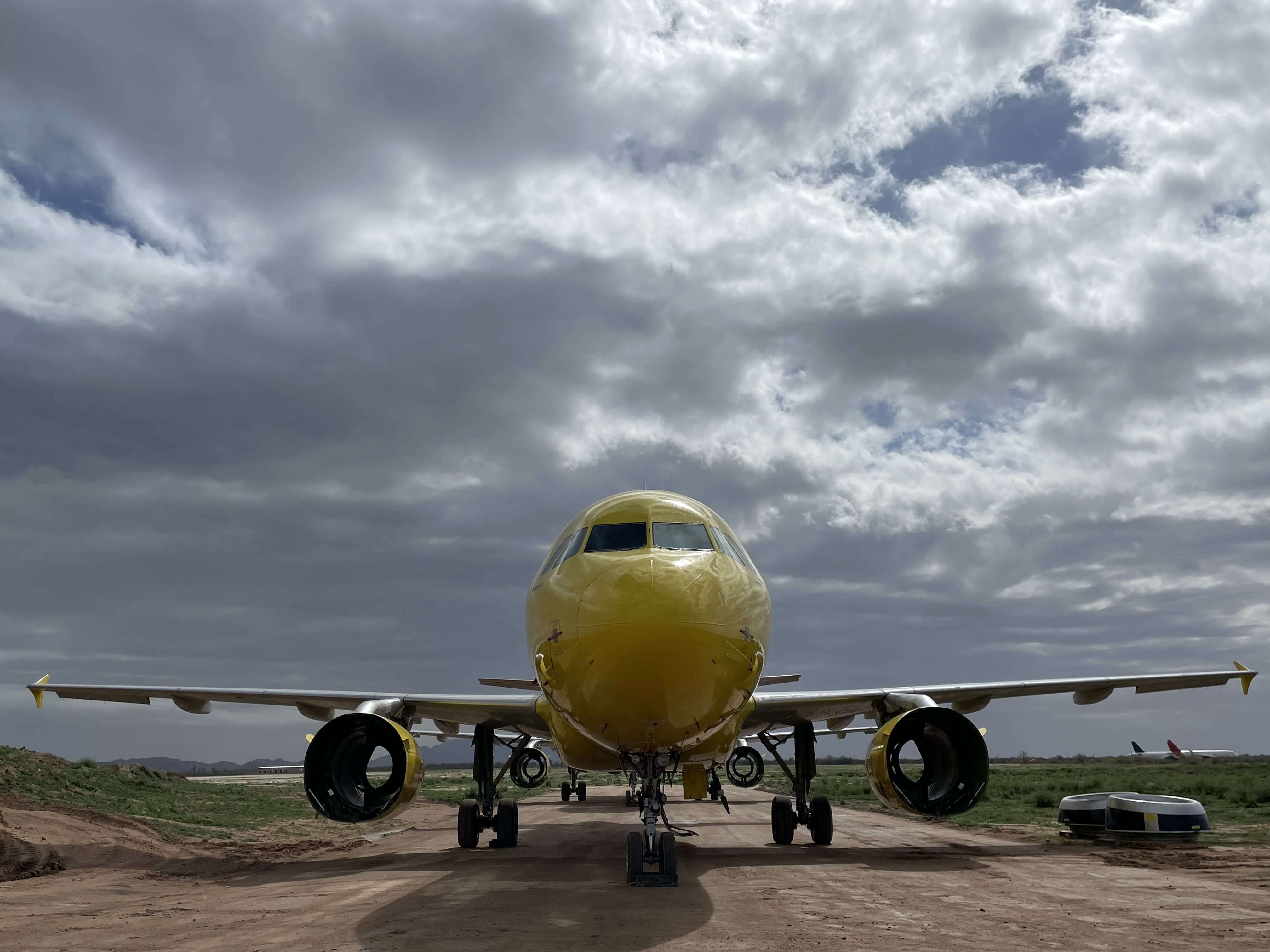 Spirit Airlines’ planes are heading to the desert, led by repo pilots