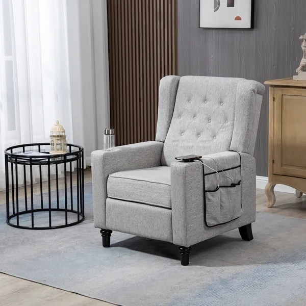 Dropship Arm Pushing Recliner Chair