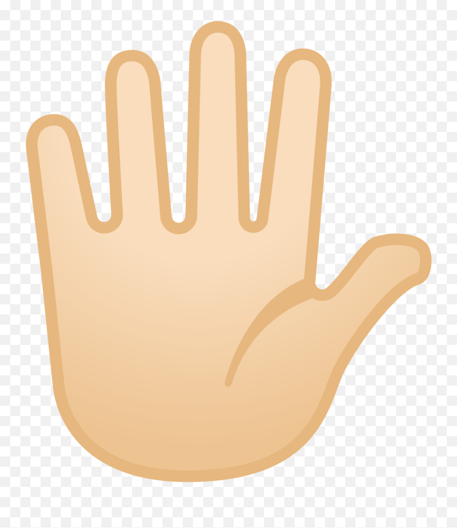 Hand With Fingers Splayed Light Skin Tone Icon Noto Emoji Animado Mano Abierta Dibujo Nail Emoji Free Emoji Png Images Emojisky Com