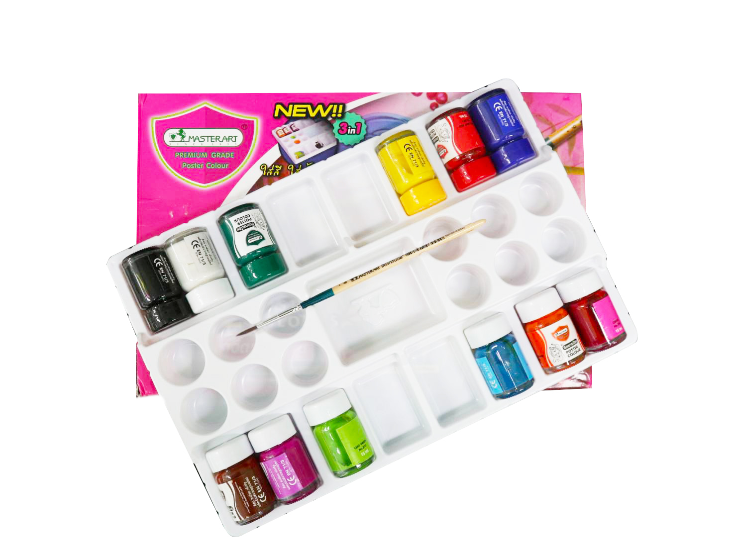 Master Art Premium Grade Poster Color New 3 In 1 Suphanbookstationery