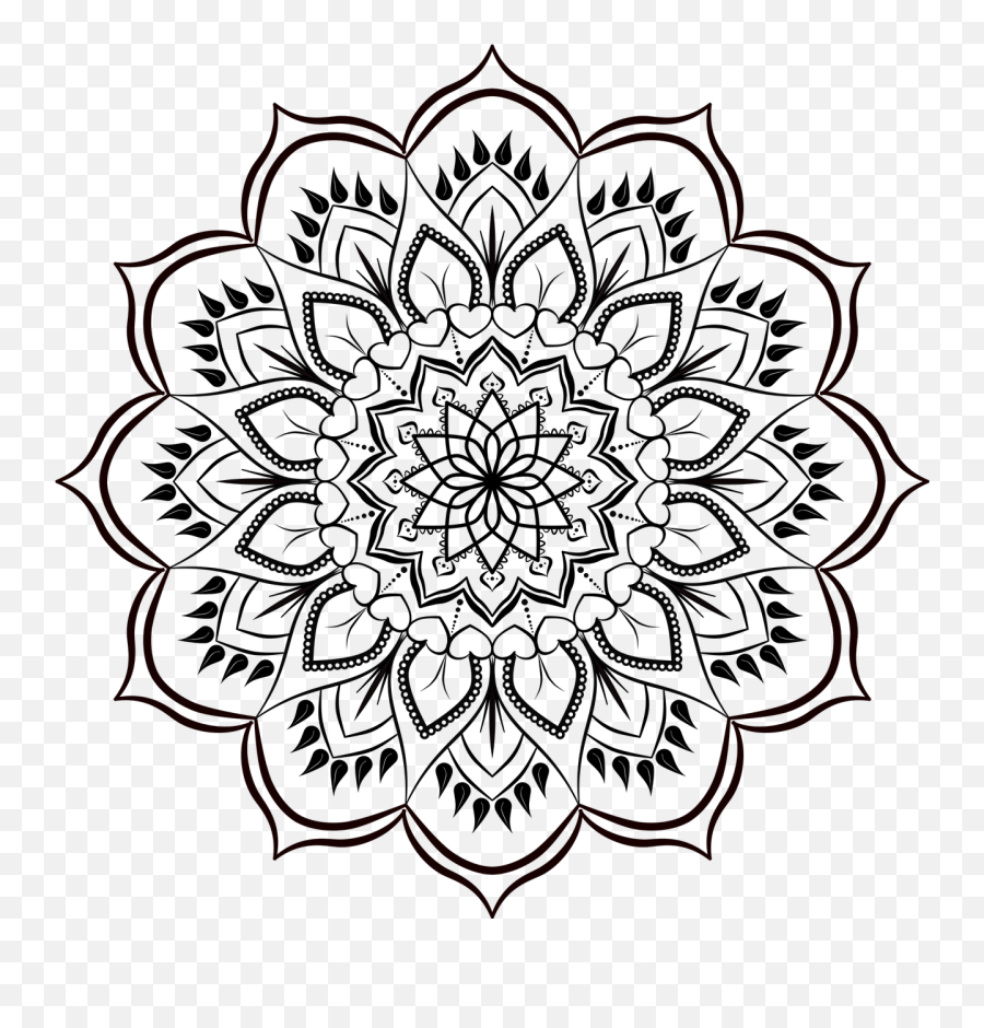 Mandalas black and white