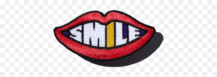 Tattoo Smile U2014 Lips Patch - Wide Grin Png,Smile Mouth Png - Free Transparent Png Images - Pngaaa.com 322_x_900_png