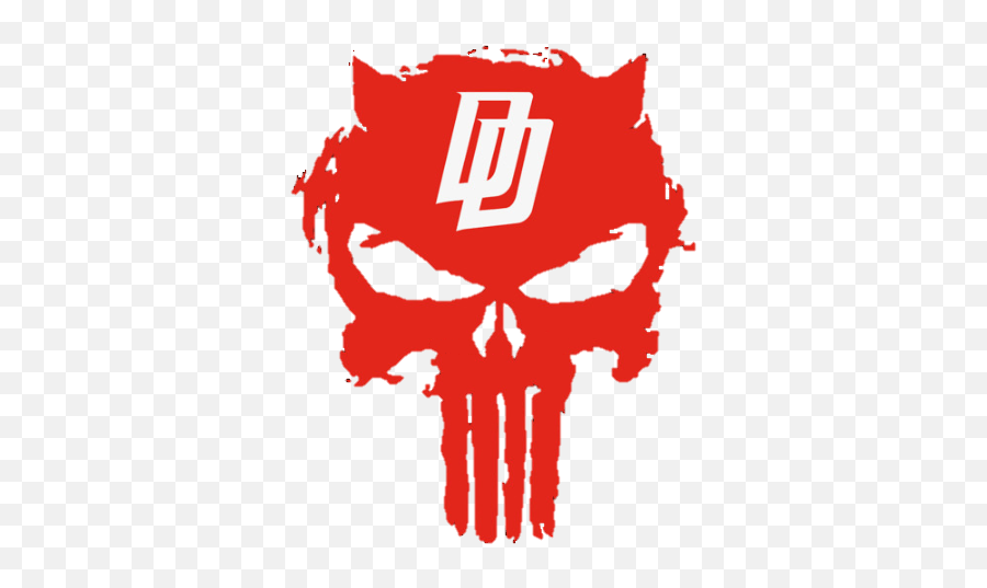 Punisher Logo Mashup Tattoo Idea - Punisher Skull Svg Png,Daredevil Logo Png - Free Transparent Png Images - Pngaaa.com 537_x_900_png