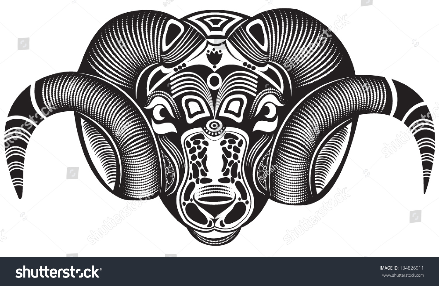 Vector Illustration Of A Totem Animal Tattoo - - Royalty Free Stock Vector 134826911 - Avopix.com 976_x_1500_jpg