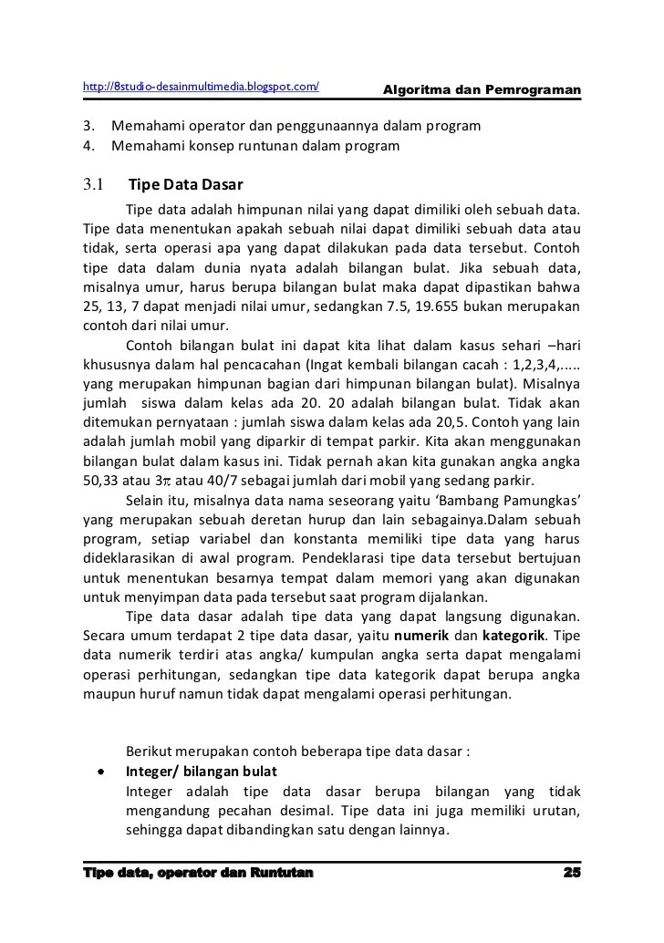 Algoritma dan pemrograman